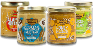 4 dip jars included in the Pretzel Dip Sampler