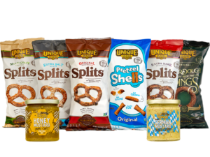 Bags of pretzels and dips included in the Ultimate Variety Pack