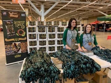 unique pretzels at beer fest