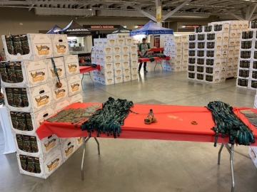 unique pretzels at beer fest